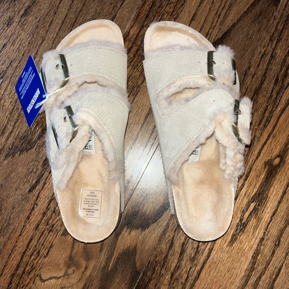 Birkenstock Women's Arizona Shearling Slippers/Sandals